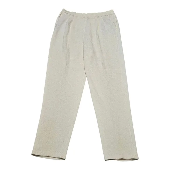 St. John Basics Cream Pants Size 10 - Picture 3 of 12